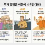 MMF와 ETF의 수익률, 투자 방식, 활용법 비교 인포그래픽